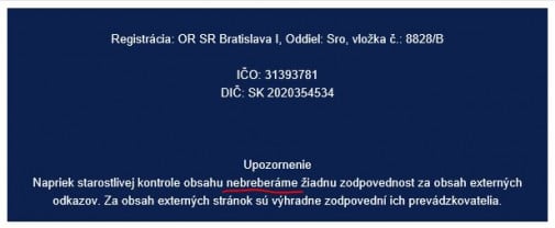 Napriek starostlivej kontrole obsahu..